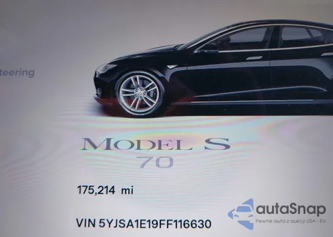 2015 Tesla Model S 60/70/85 from USA, damaged, VIN 5YJSA1E19FF116630